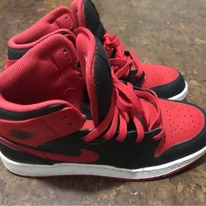 Black & Red Air Jordan’s